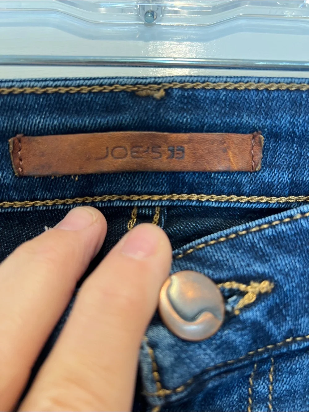 Joe's Jeans Deep Blue flawless the mustang Flared Wide-Leg Jeans size 28.